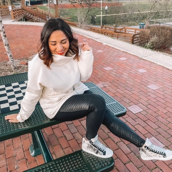 P448 Cow Hide Print Star 2.0 Calf Hair High Top Sneakers - Picture 4 of 9